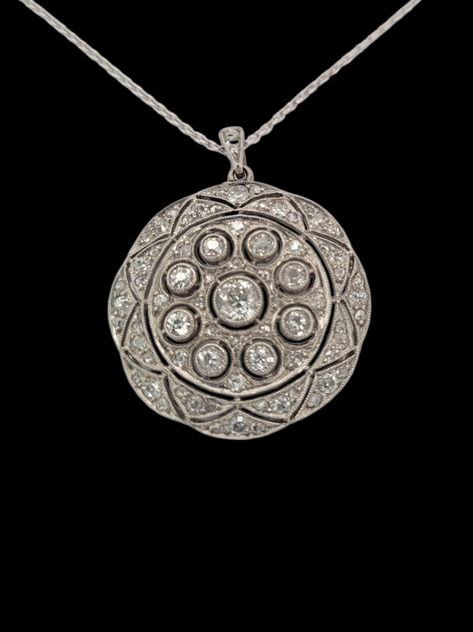 Art deco old cut diamond pendant
SKU: 8333