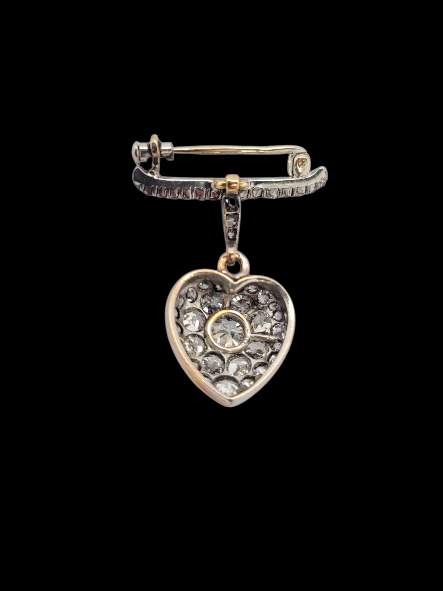 Antique diamond heart pendant
SKU: 8354