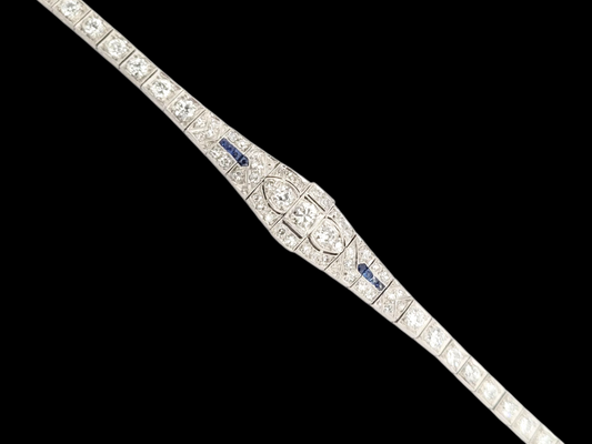 Art deco diamond and sapphire bracelet
SKU: 8370