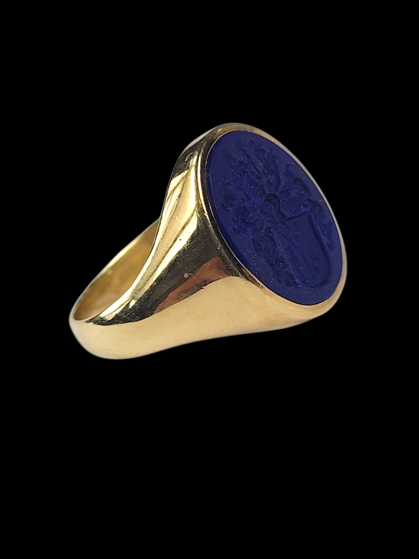 Lapis lazuli intaglio signet ring
SKU: 8380