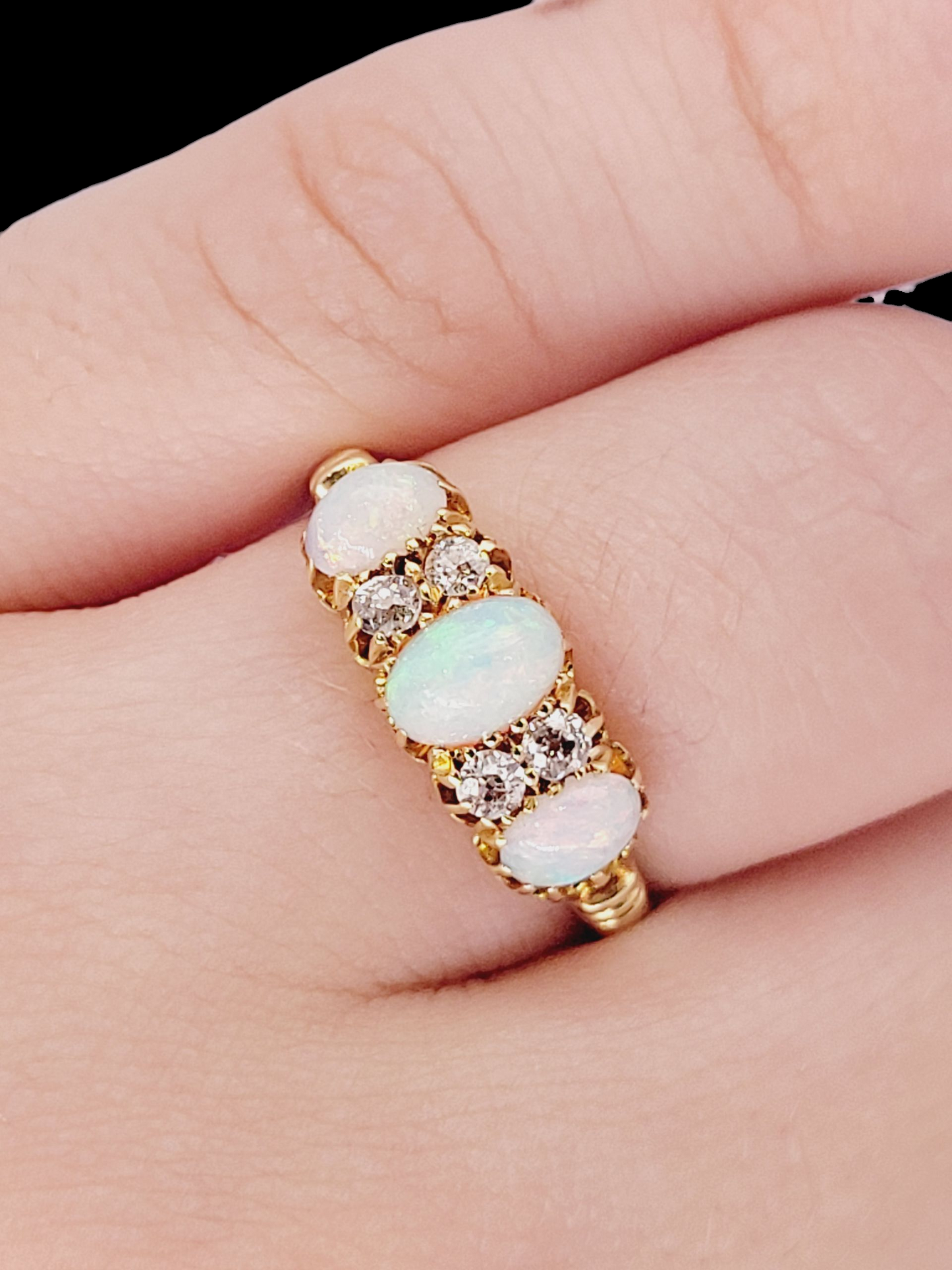 Antique opal and diamond ring
SKU: 8395