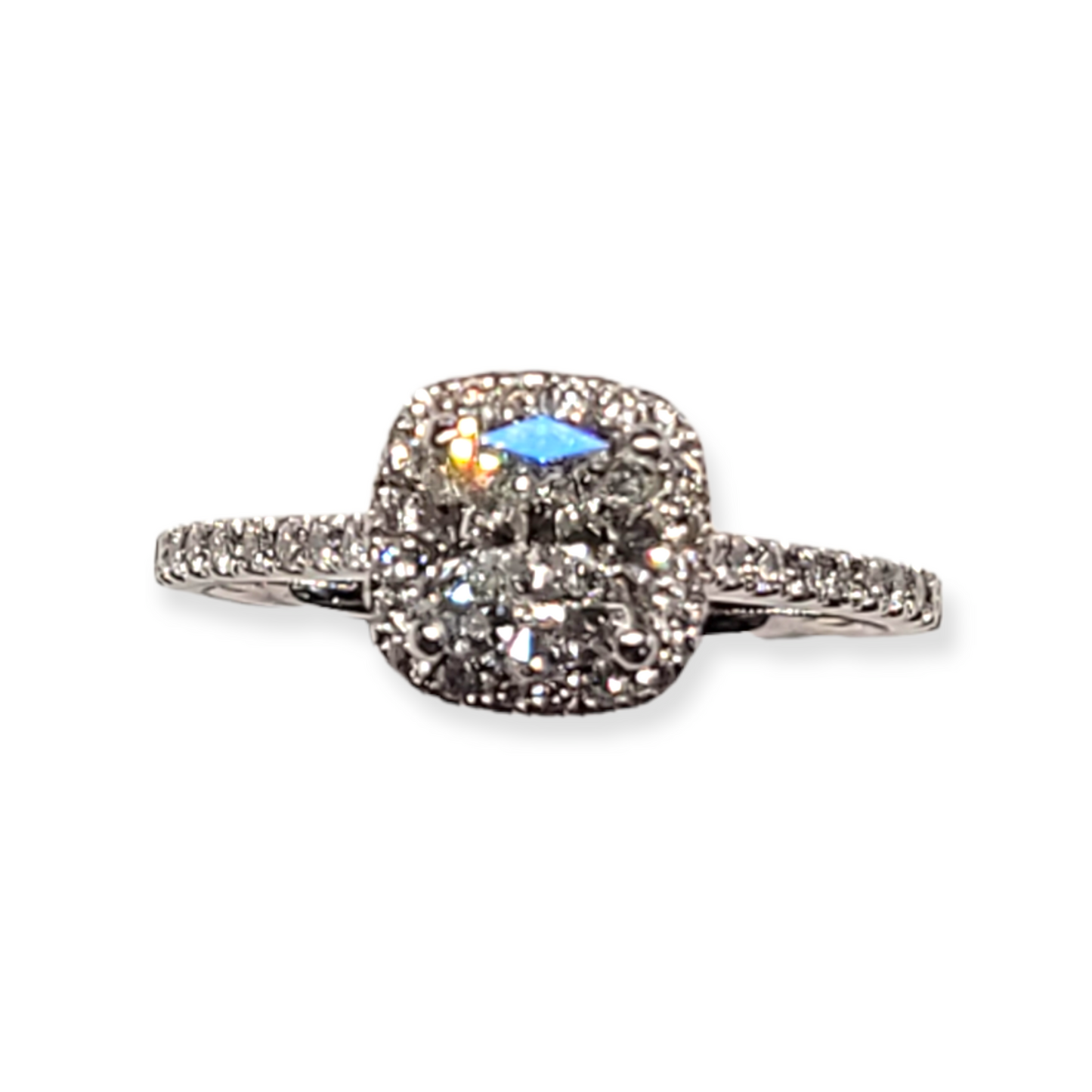 1.27ct radiant cut diamond ring Sku 5858
