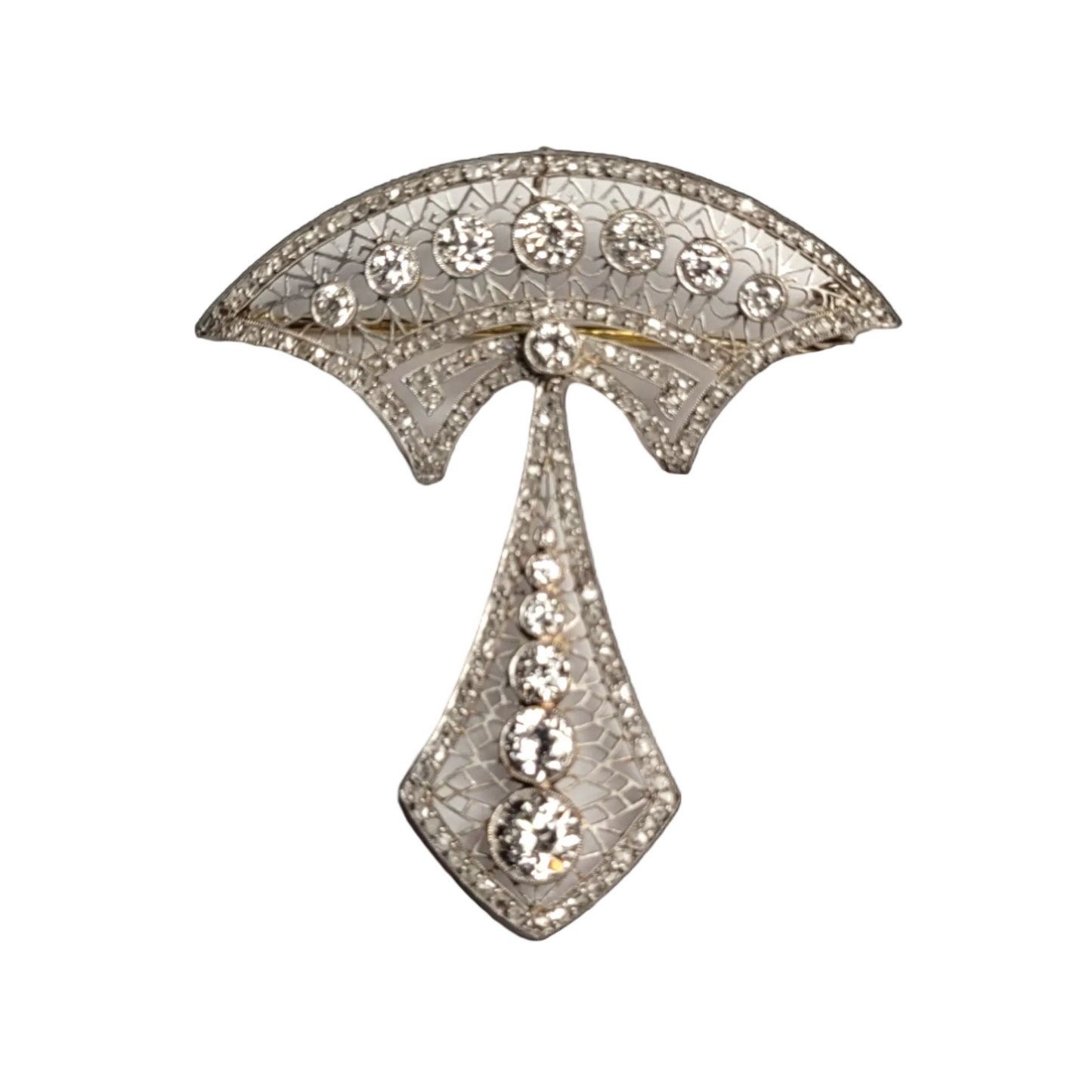Belle epoque diamond pendant/brooch sku 5801