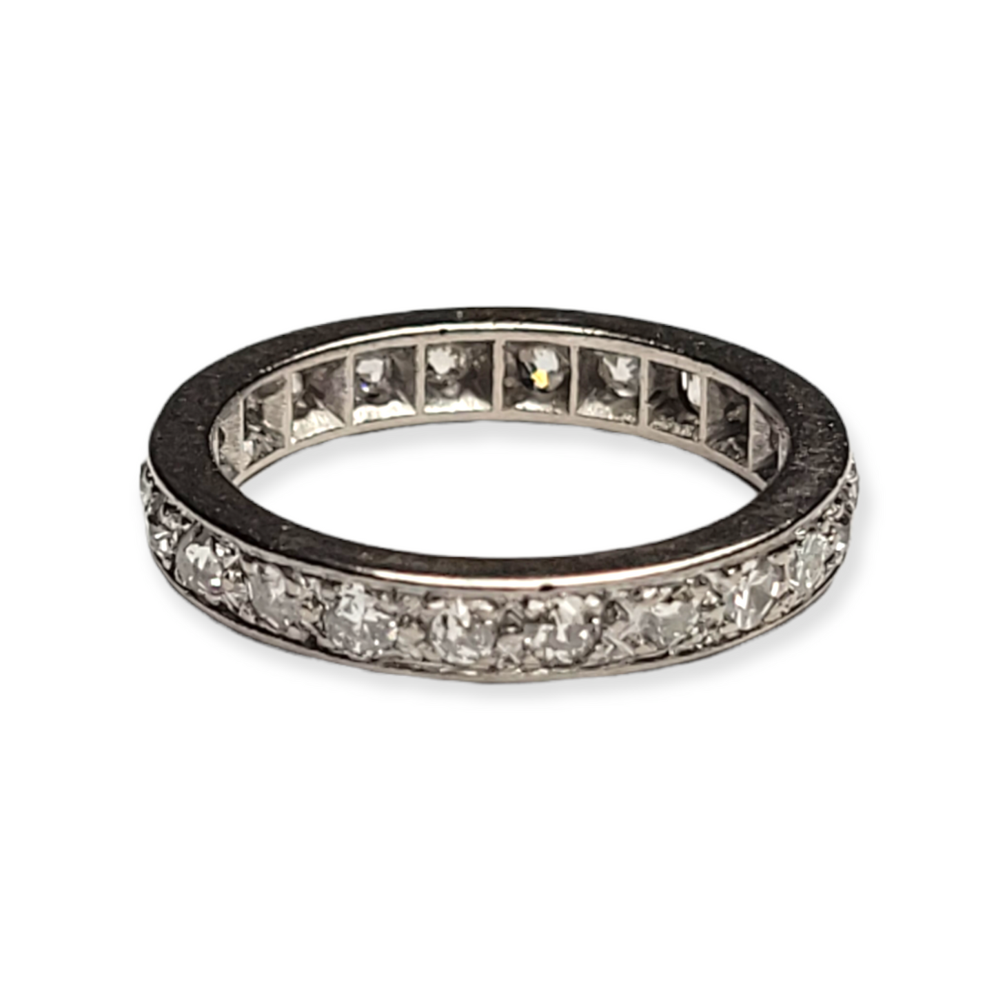 Art deco full hoop eternity ring