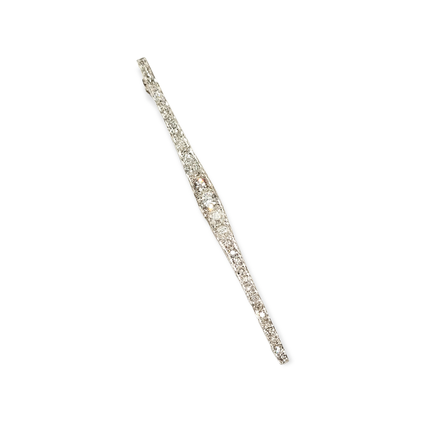 Art deco diamond brooch