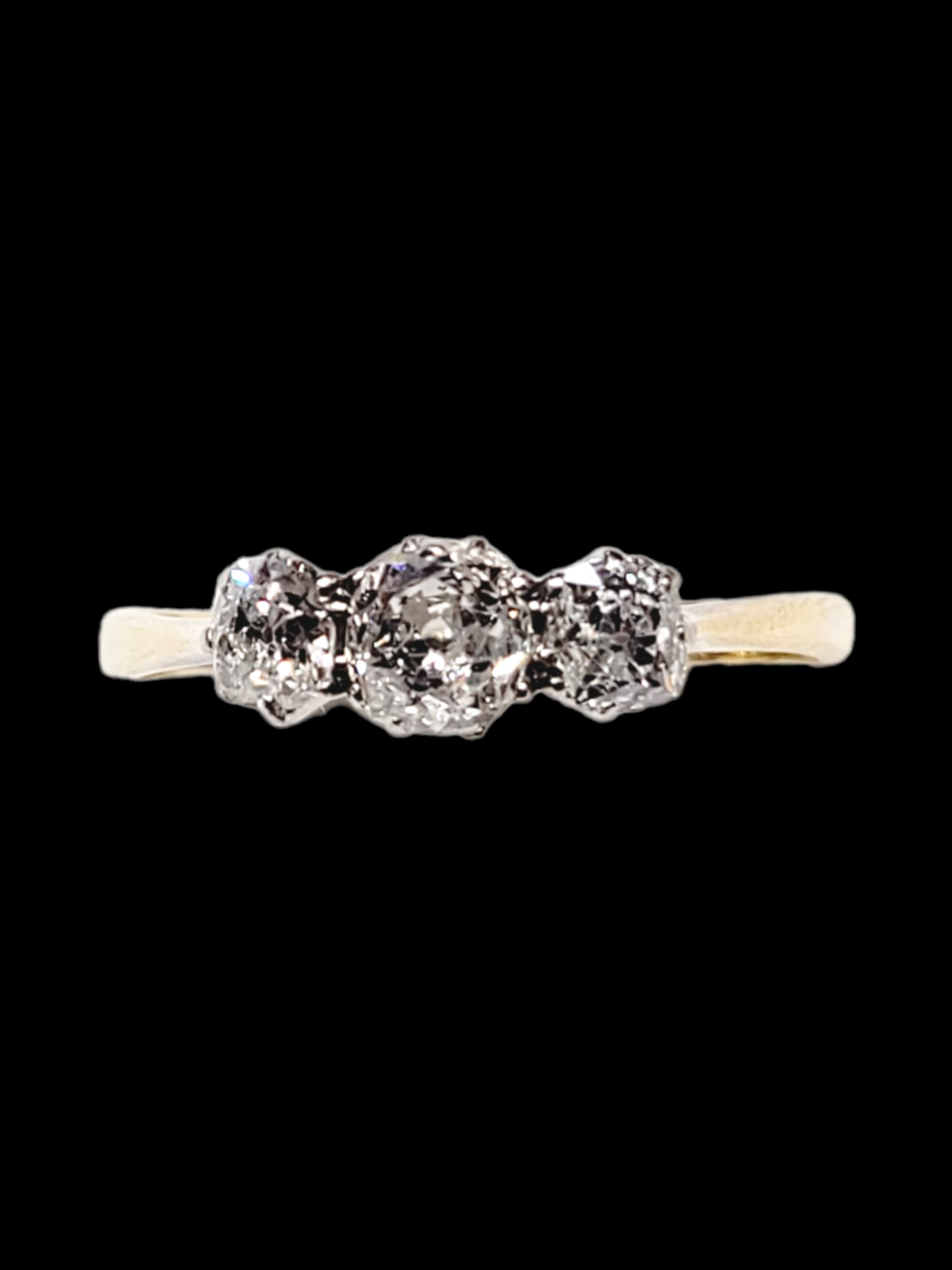 *Antique trilogy diamond engagement ring
