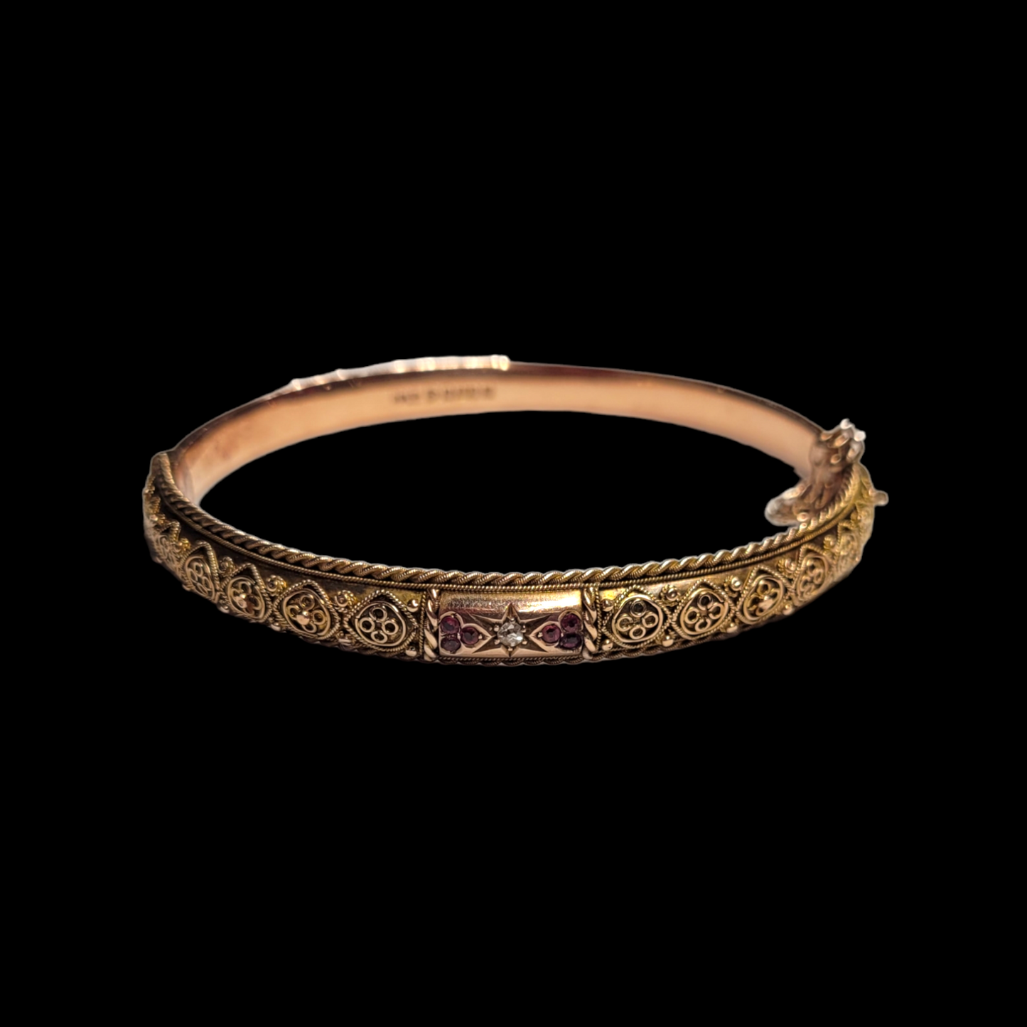 Antique gold bangle