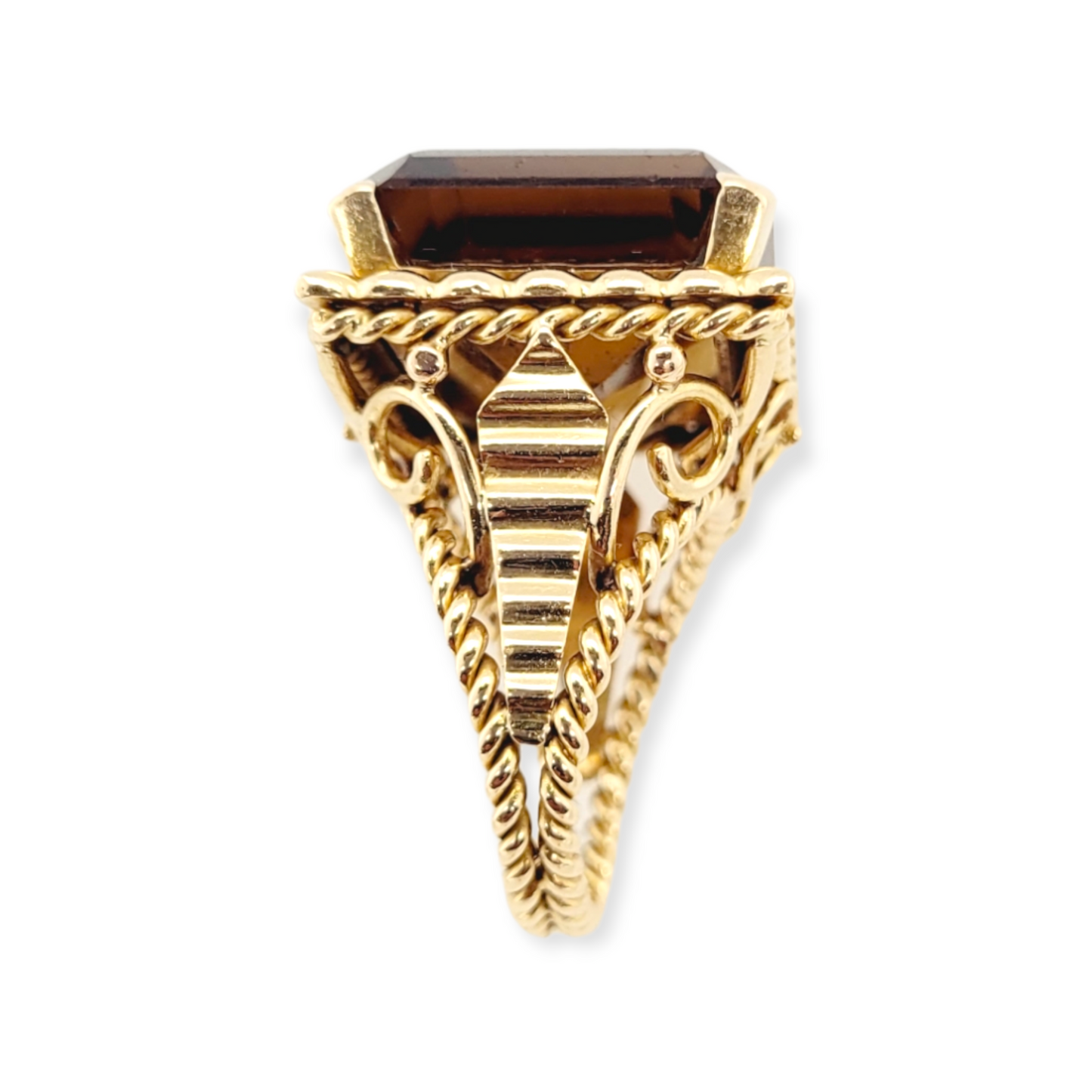Vintage citrine dress ring