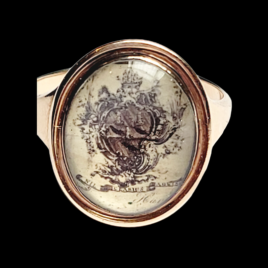 18th century Admiral Amorial ring sku 6091