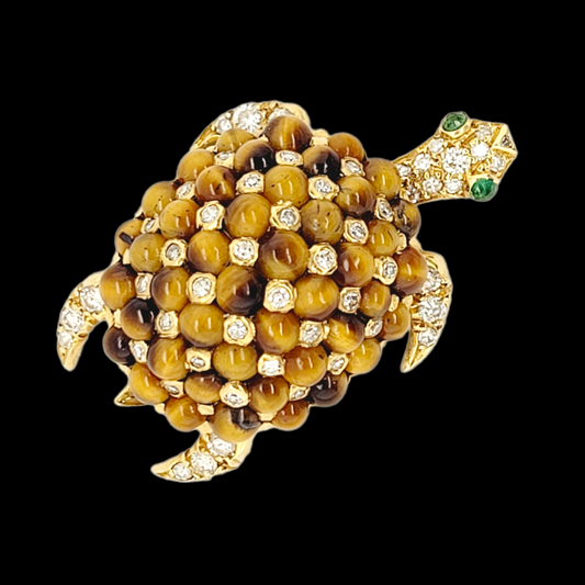 1973 articulated Garrards turtle brooch SKU: 6220