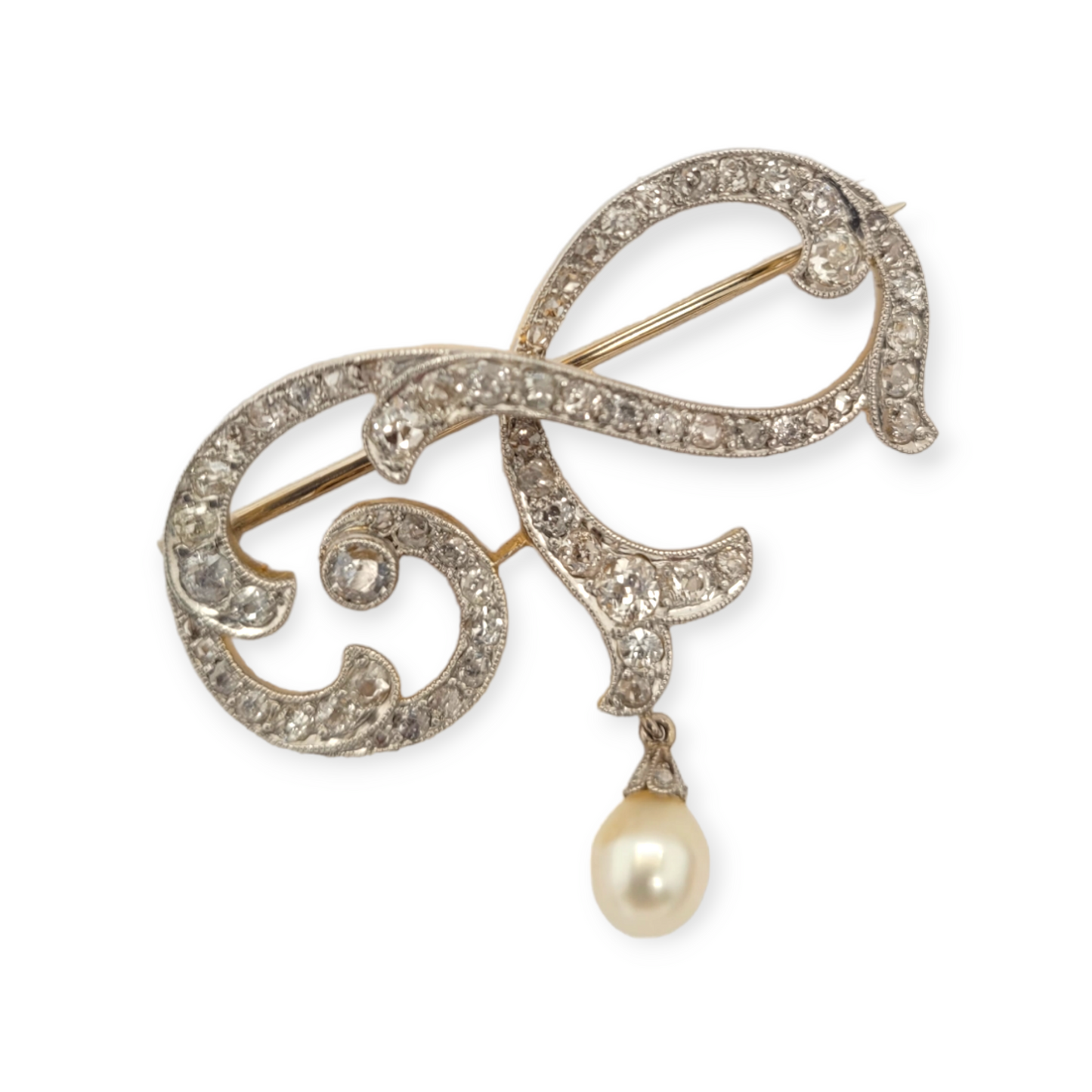 Edwardian diamond and pearl pin
SKU: 6408