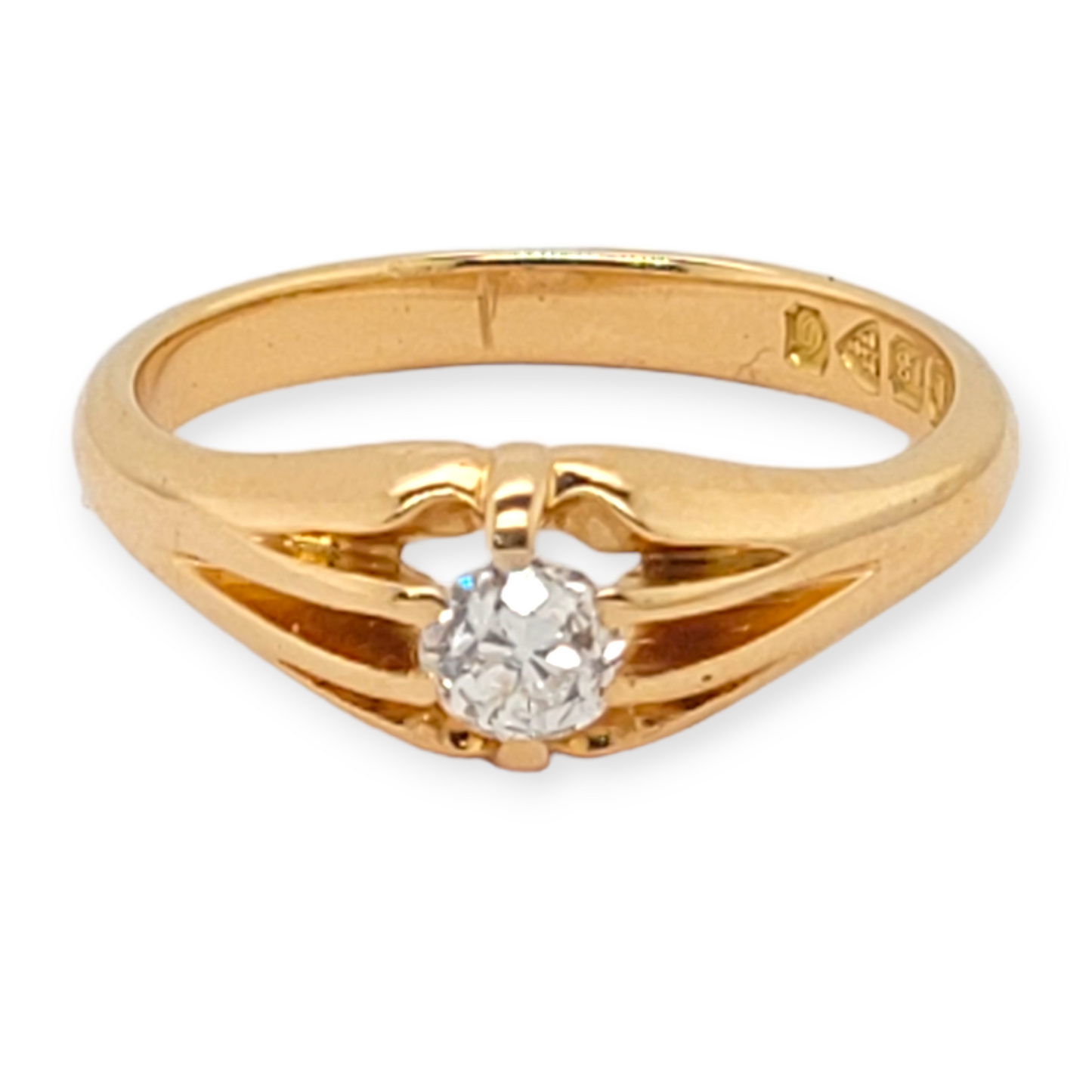 Old cut diamond single stone ring
SKU: 6410