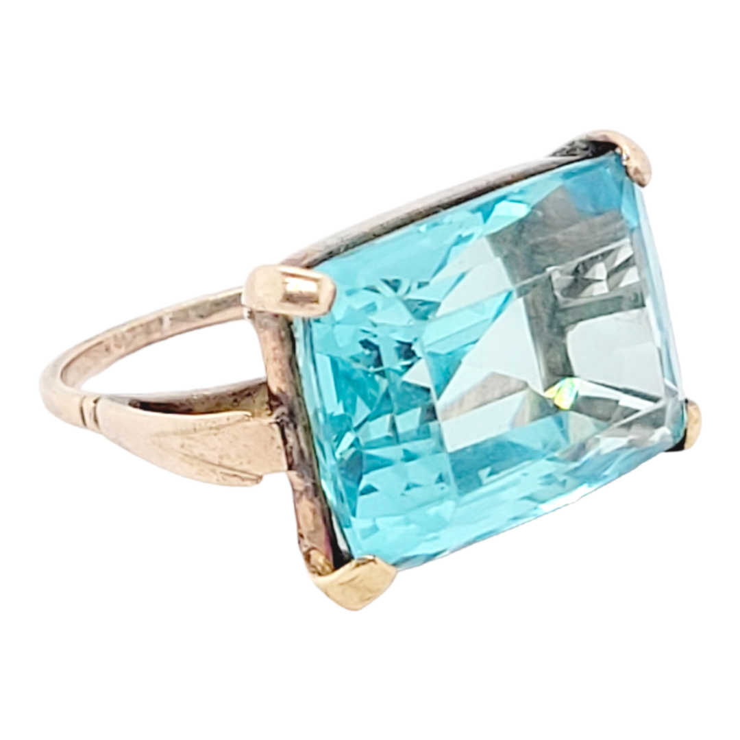 Landscape old material Aquamarine ring
SKU: 6442