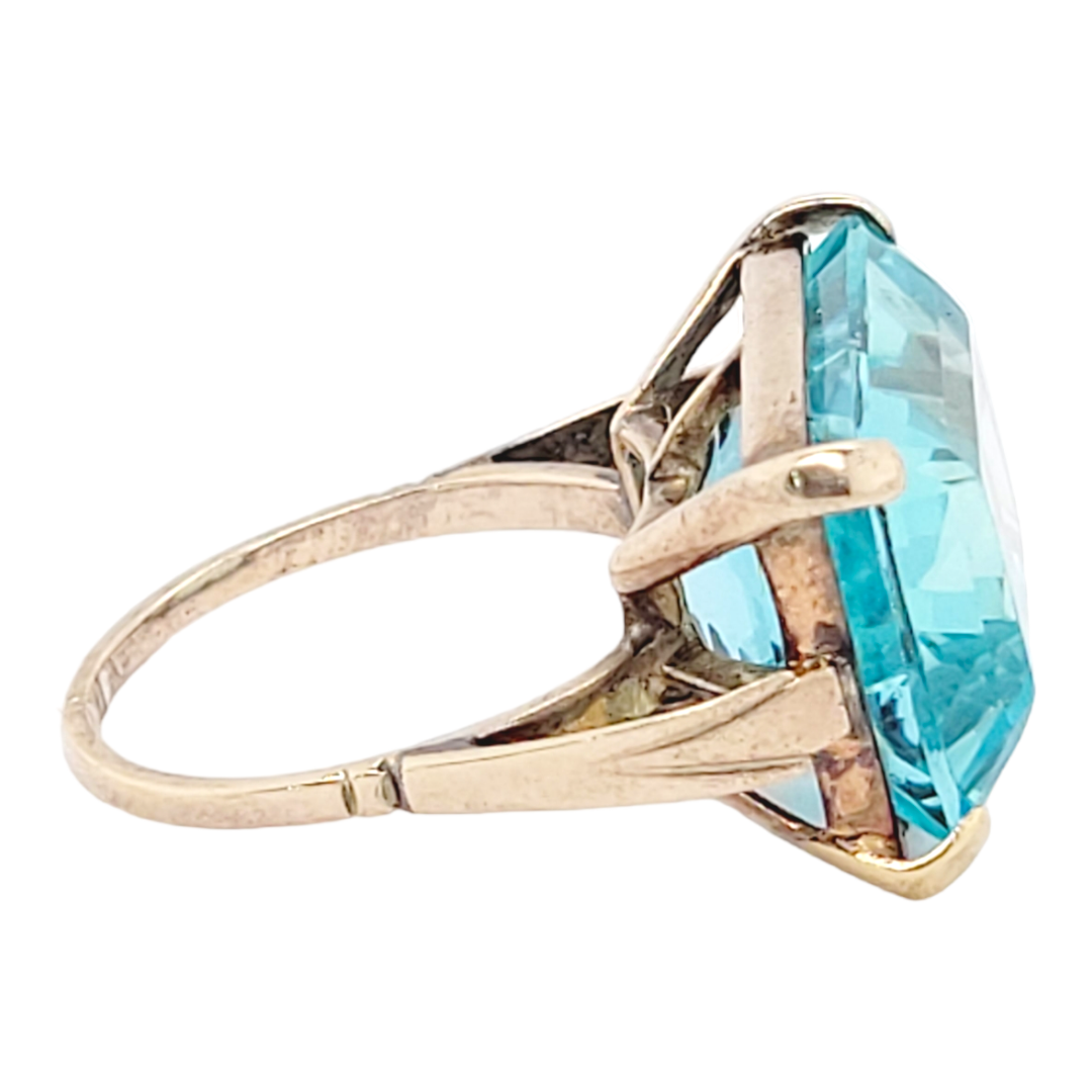 Landscape old material Aquamarine ring
SKU: 6442