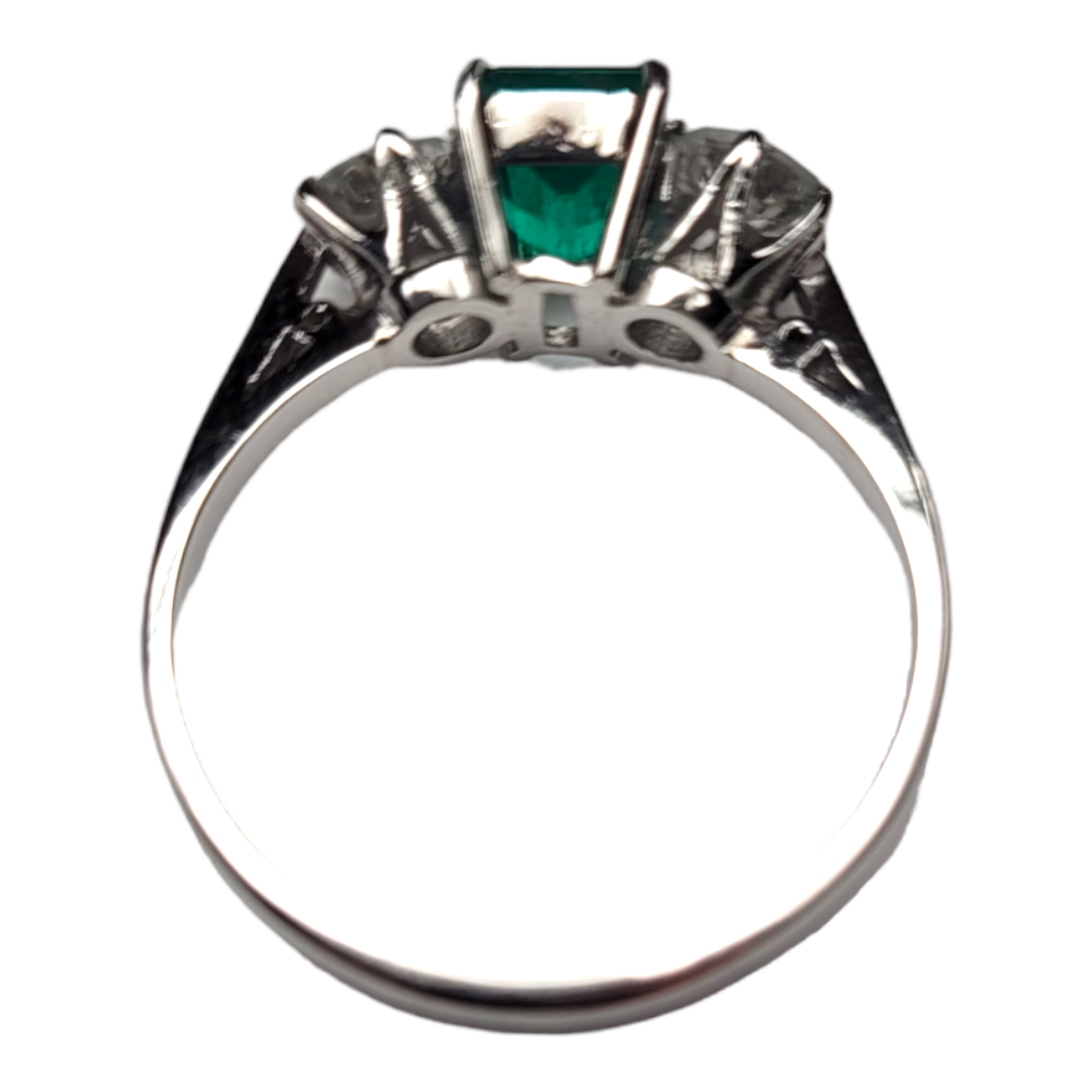 Emerald and diamond engagement ring
SKU: 6437