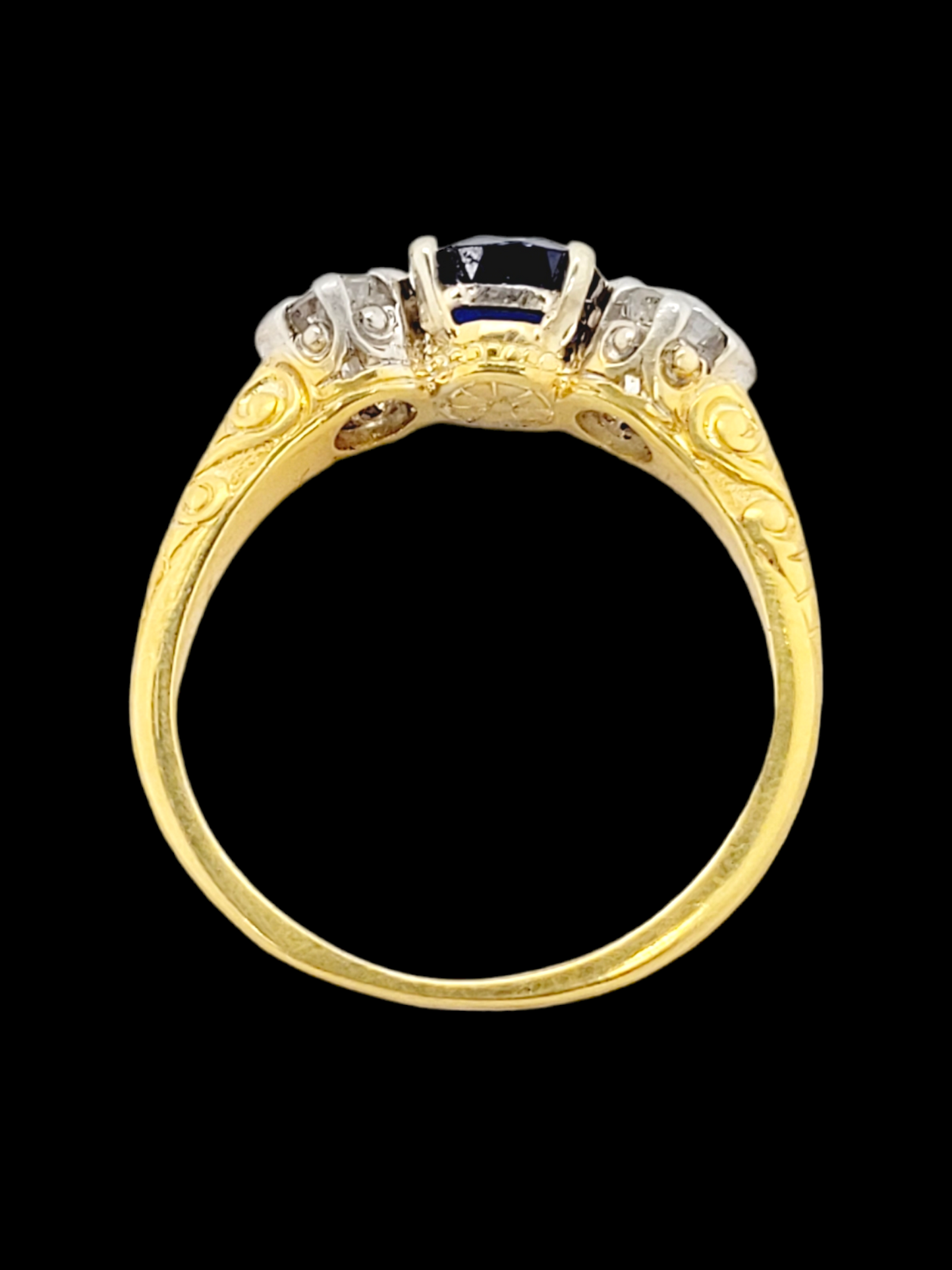 Antique sapphire and diamond engagement ring
SKU: 6456