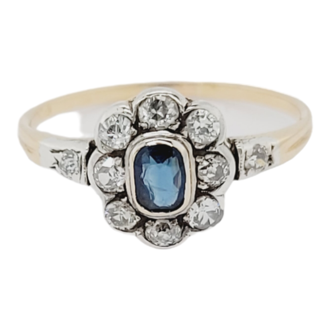 Antique sapphire and diamond engagement ring
SKU: 6453