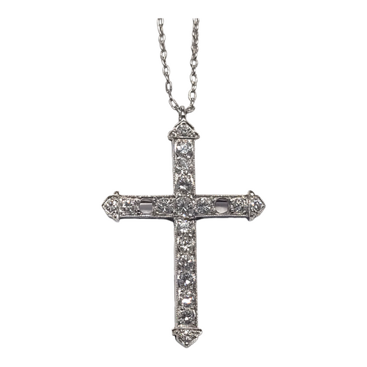 Art deco diamond Cross and chain
SKU: 6504