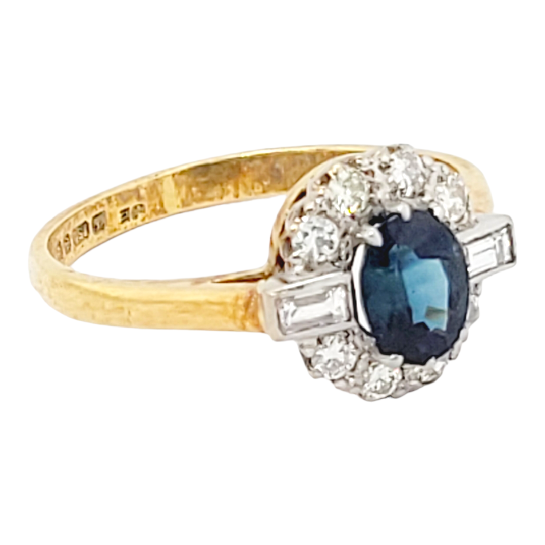 Vintage sapphire and diamond cluster ring
SKU: 6517