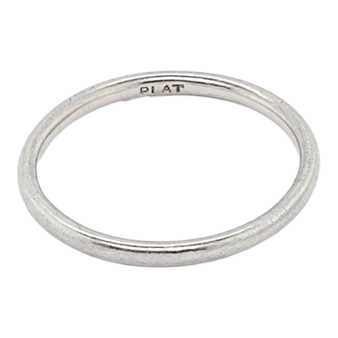 1920's Platinum wedding ring
SKU: 6550