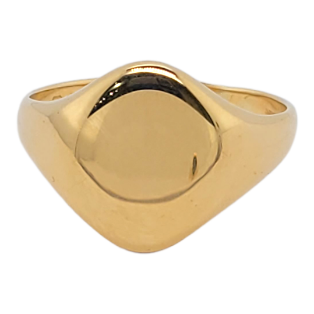 18ct gold signet ring