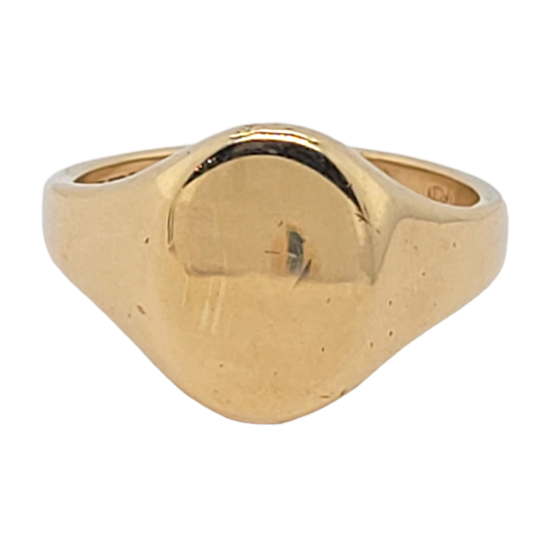 9ct gold Plain oval signet ring
SKU: 6658