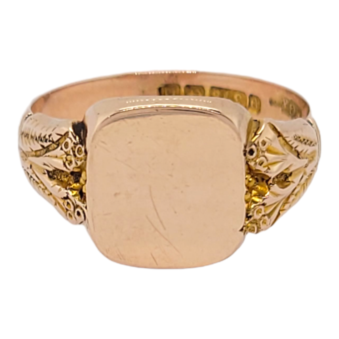 9ct gold signet ring
SKU: 6659