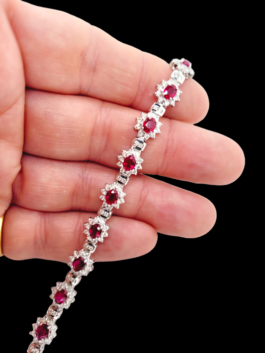 Modern ruby and diamond bracelet
SKU: 6667