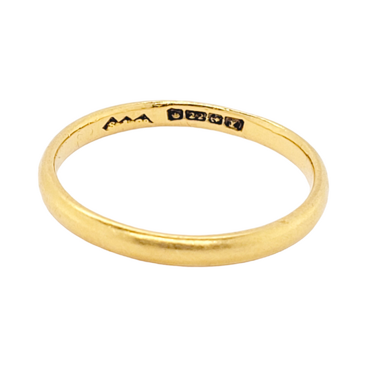 22ct gold wedding ring
SKU: 6686
