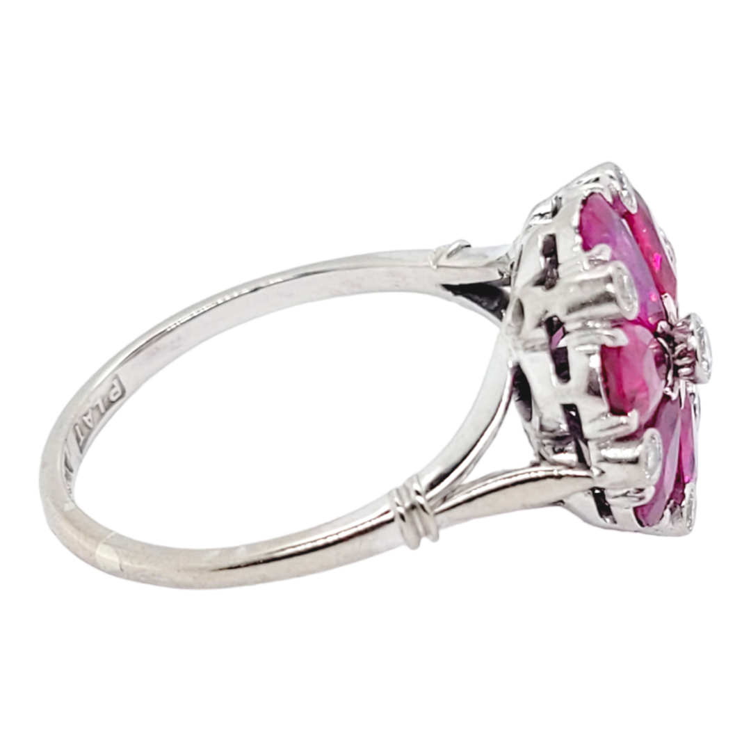 Ruby and diamond cluster ring
SKU: 6689