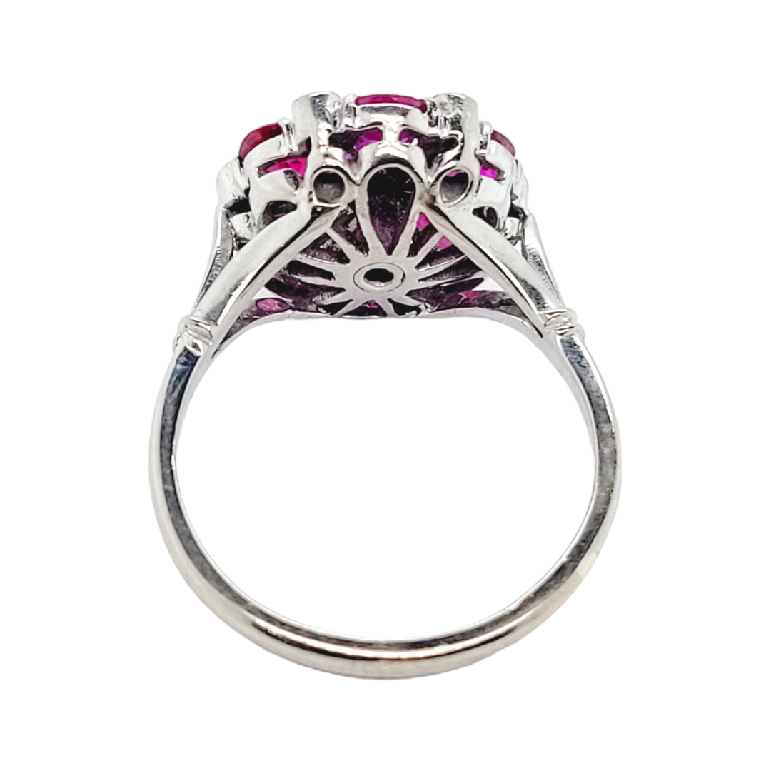 Ruby and diamond cluster ring
SKU: 6689