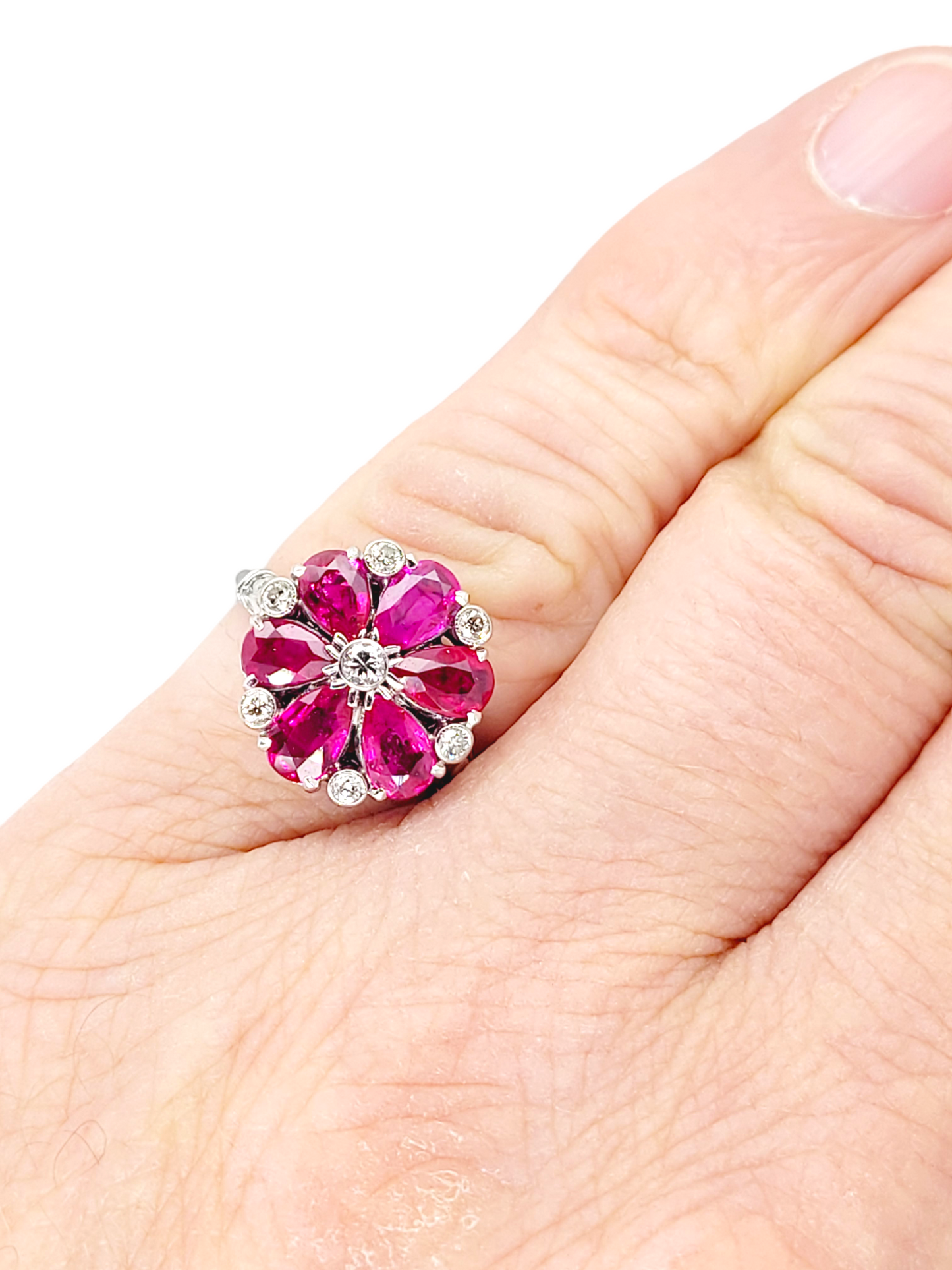 Ruby and diamond cluster ring
SKU: 6689