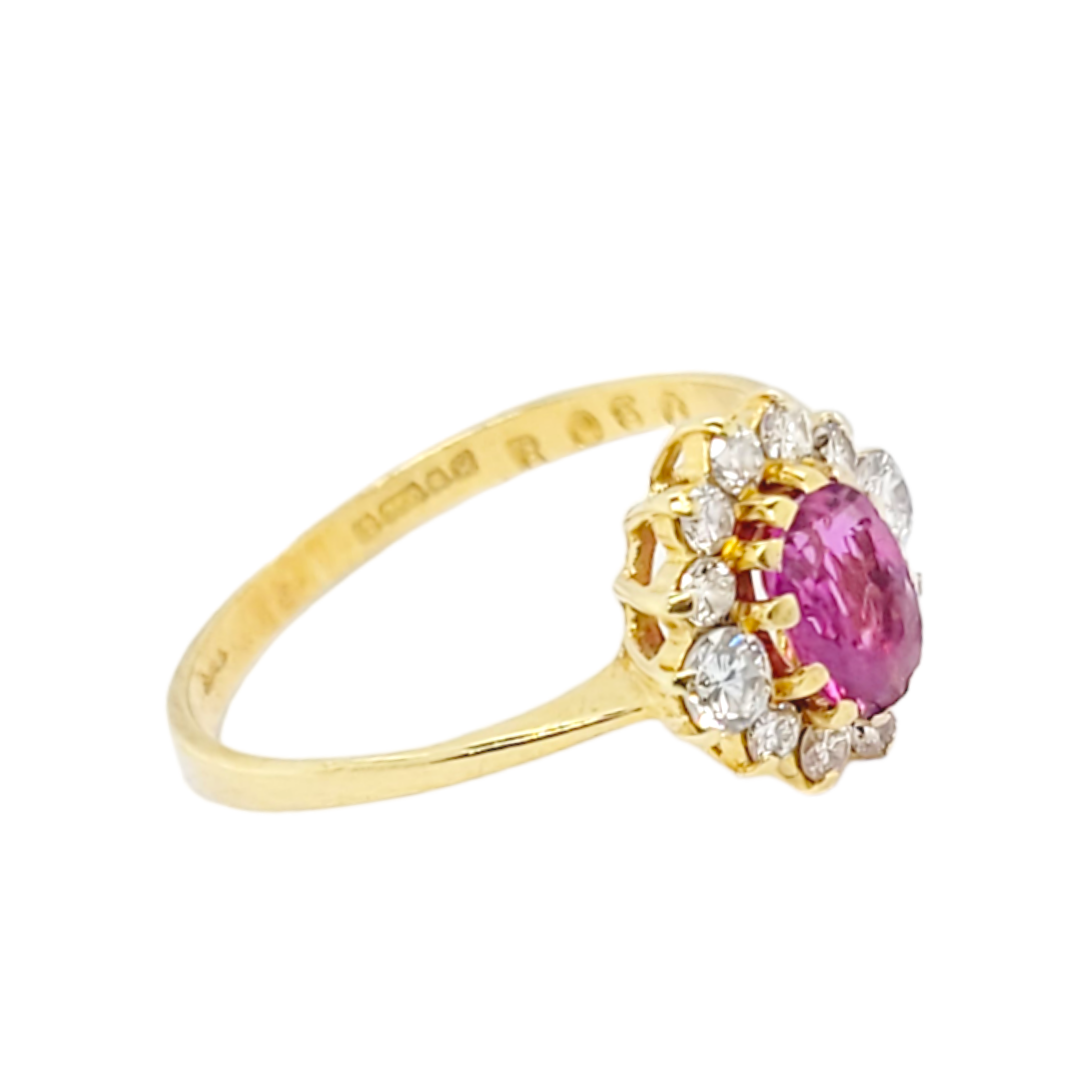 Ruby and diamond cluster ring
SKU: 6681