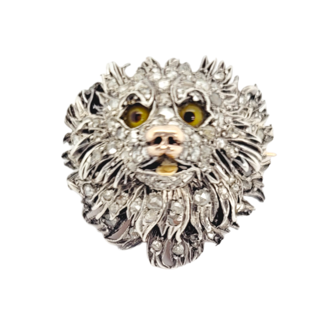 Antique diamond cat brooch
SKU: 6784