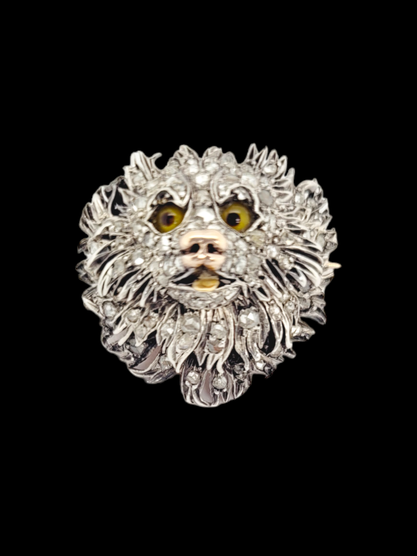 Antique diamond cat brooch
SKU: 6784