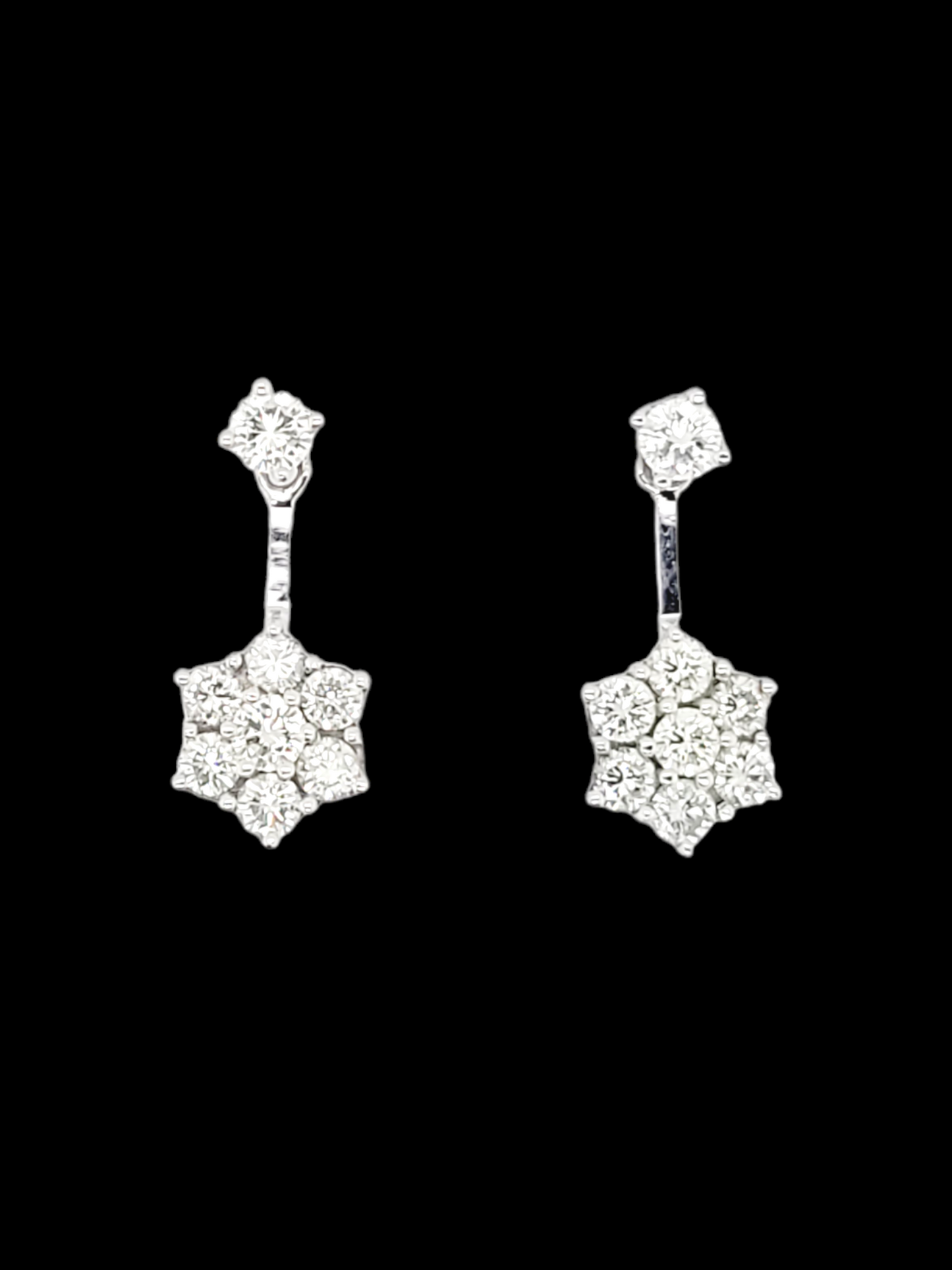 Vintage diamond cluster drop earrings
SKU: 6805