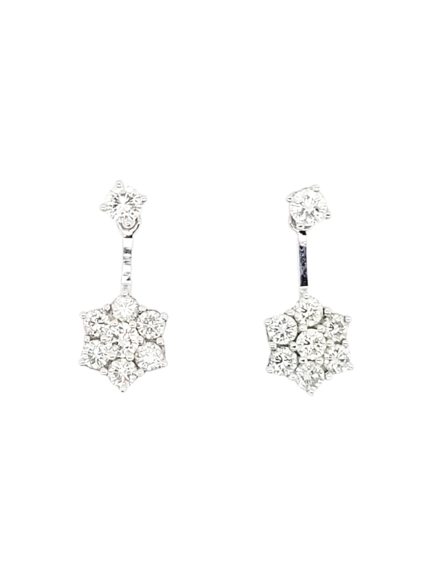 Vintage diamond cluster drop earrings
SKU: 6805