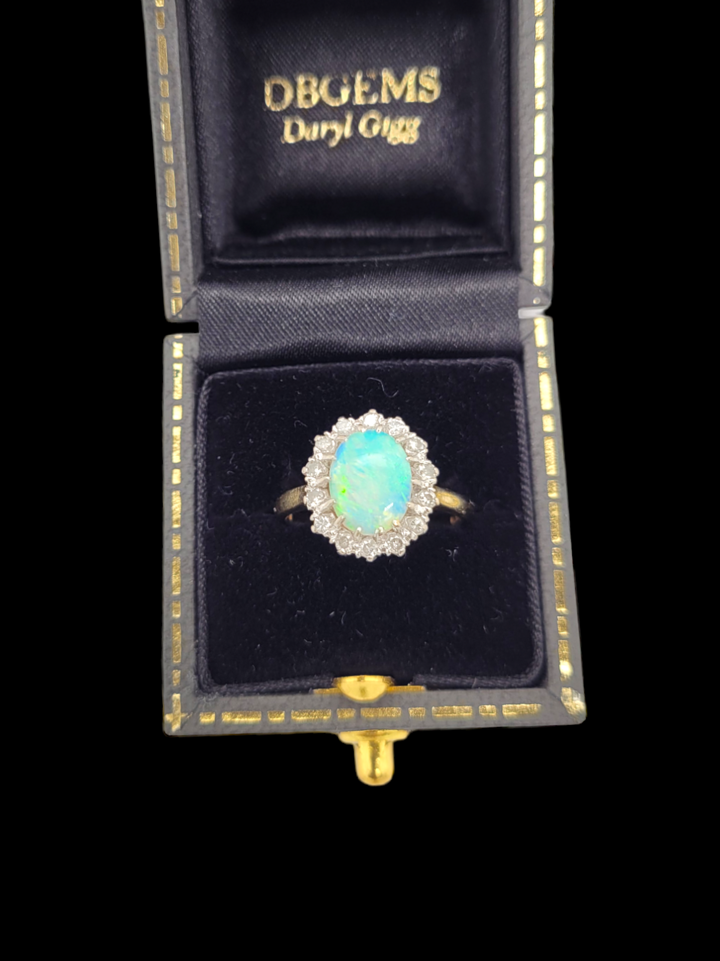 Opal and diamond cluster ring
SKU: 6808