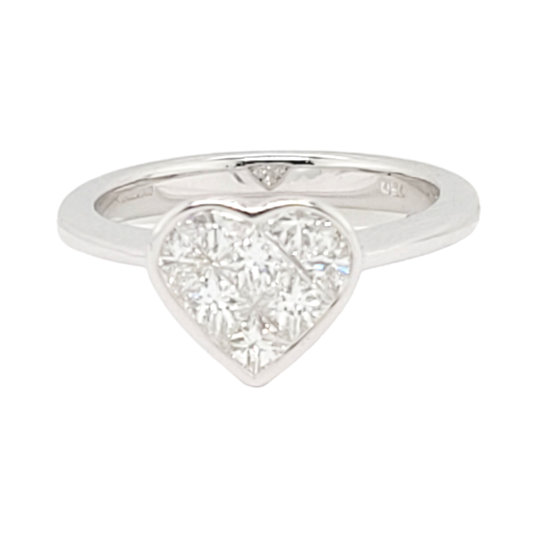 Princess cut diamond heart engagement ring
SKU: 6831