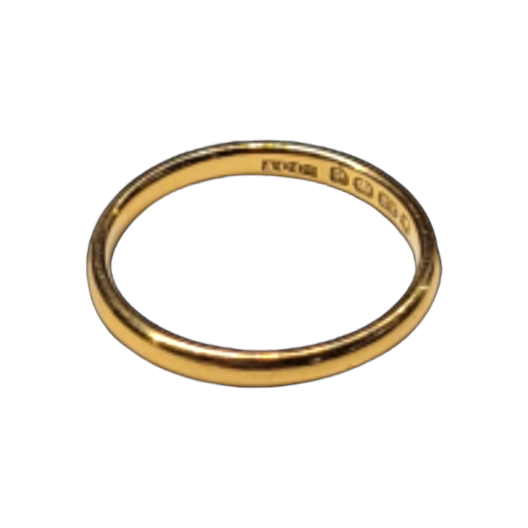 22ct gold wedding band