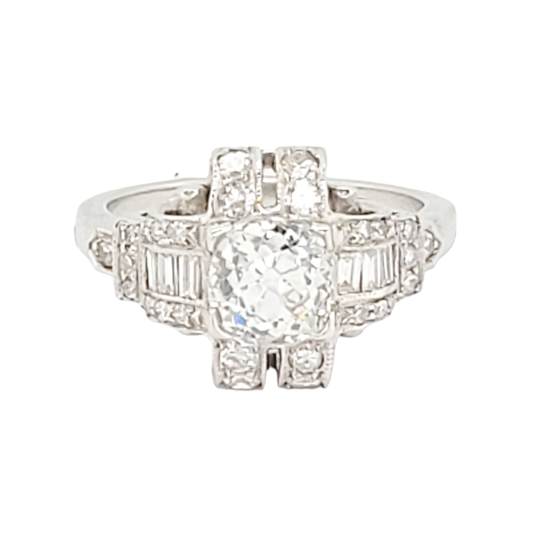 Cool art deco old mine cut diamond ring
SKU: 6869
