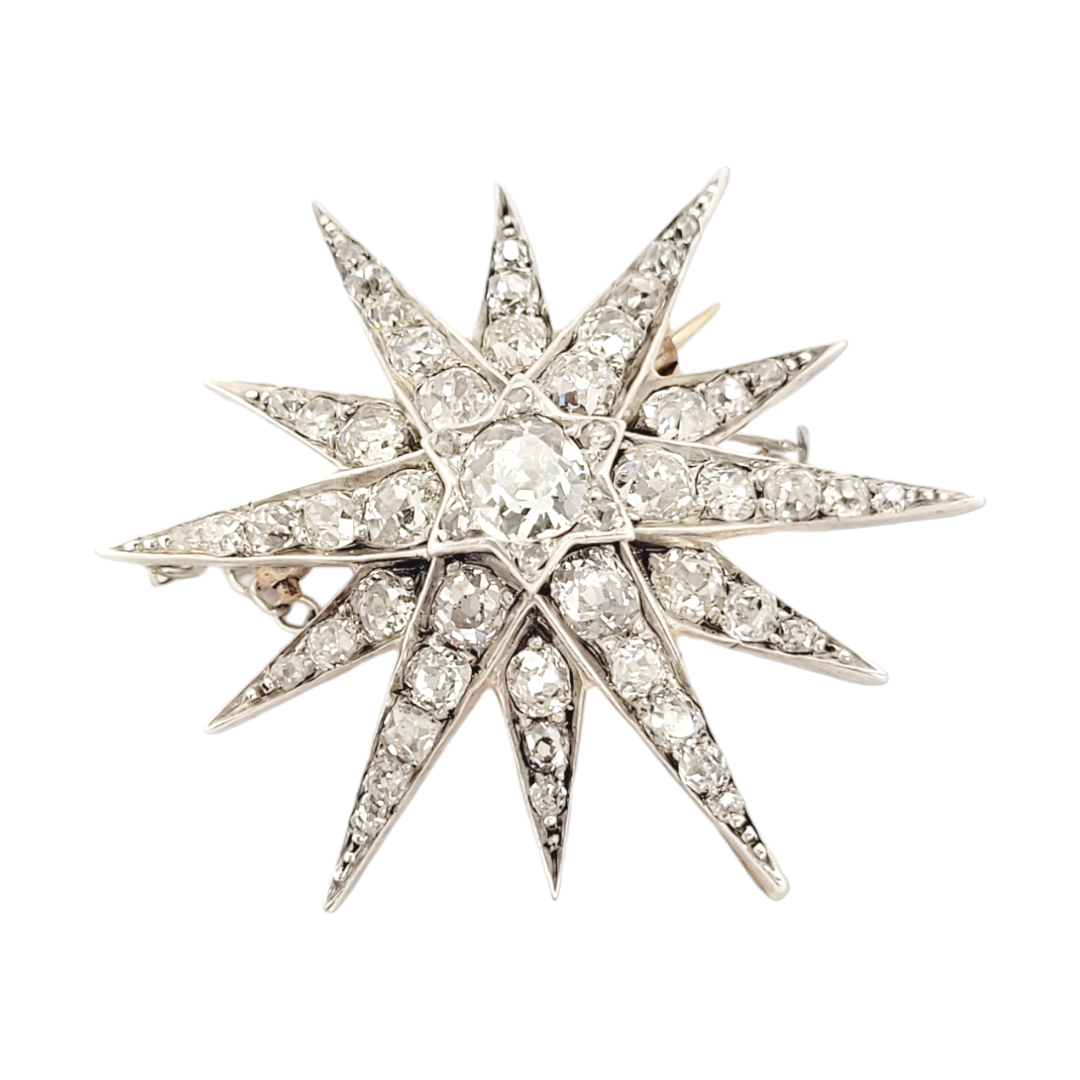 Antique diamond star burst brooch
SKU: 6899