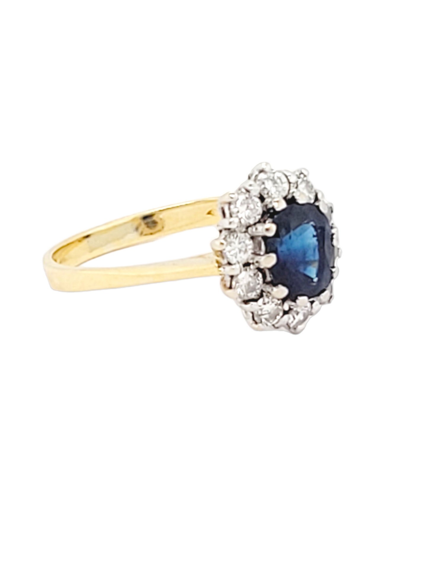 Sapphire and diamond cluster engagement ring
SKU: 6917