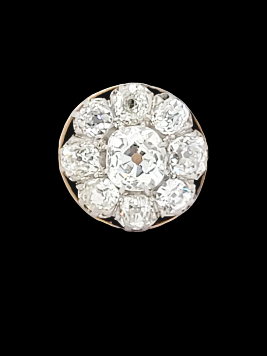Fantastic old mine cut diamond cluster ring
SKU: 6920