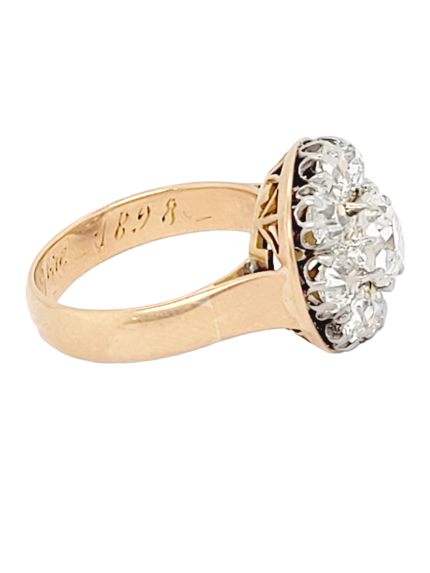 Fantastic old mine cut diamond cluster ring
SKU: 6920
