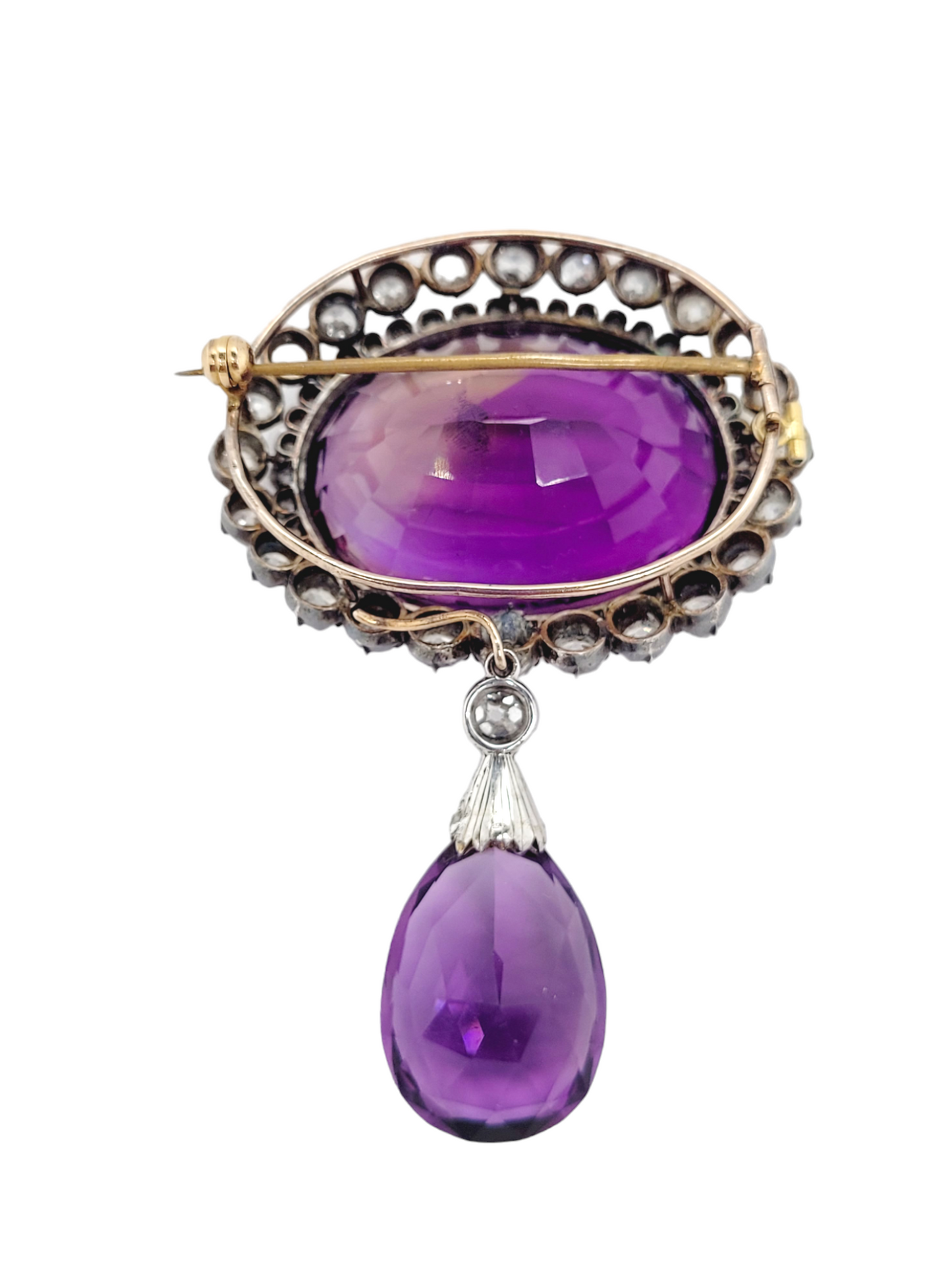 Antique amethyst and diamond brooch
SKU: 6955