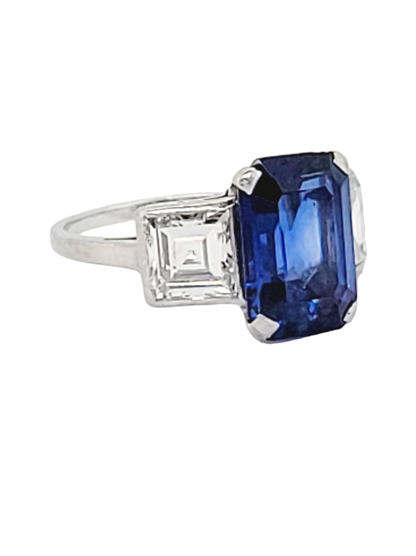 Art deco Ceylon sapphire and diamond engagement ring
SKU: 6991