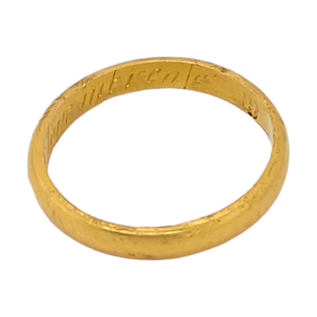 Early Georgian buttery gold posie ring
SKU: 7000