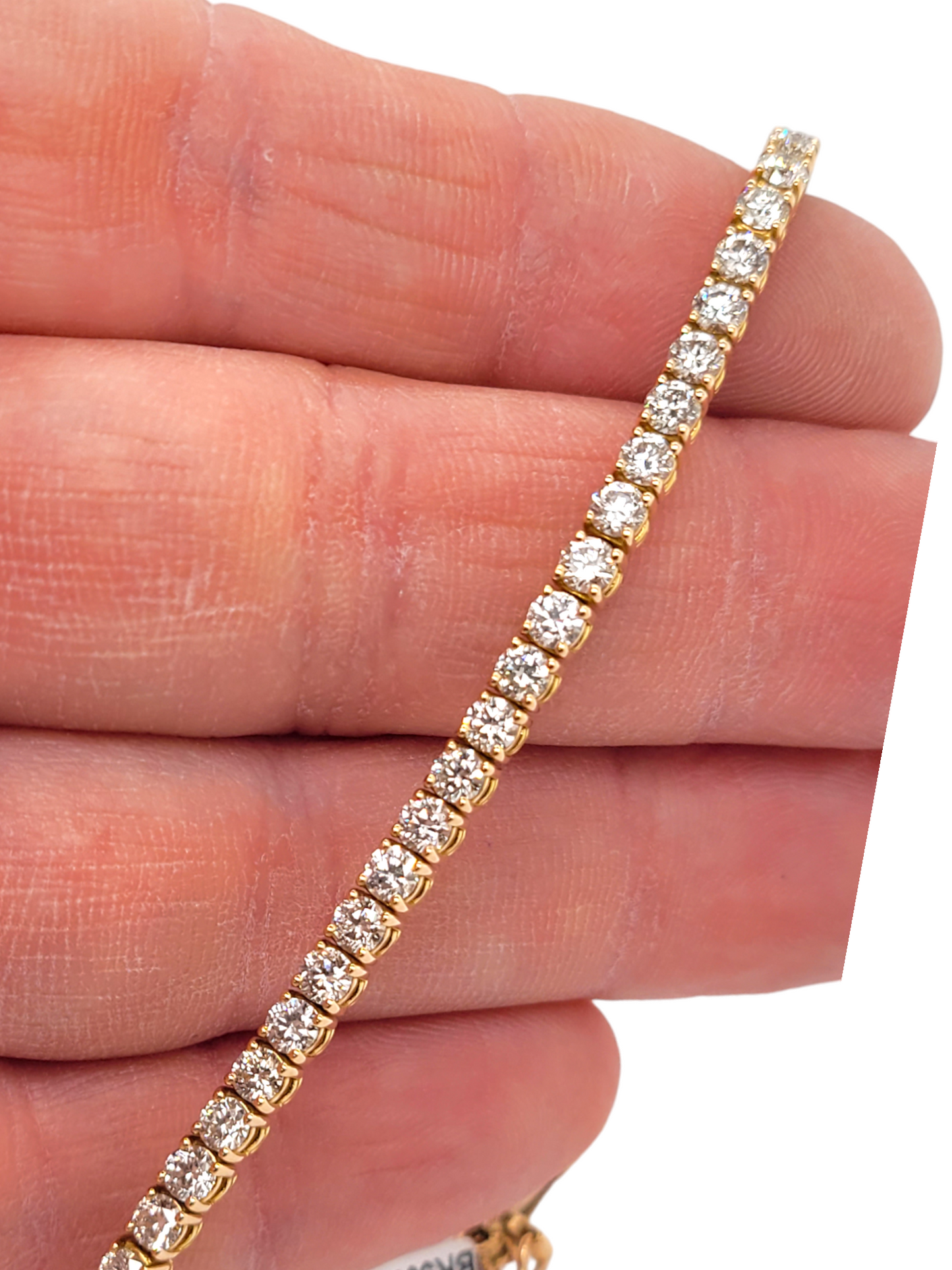 5.66ct Brilliant cut Diamond 18ct Yellow Gold Tennis Bracelet
SKU: 7003