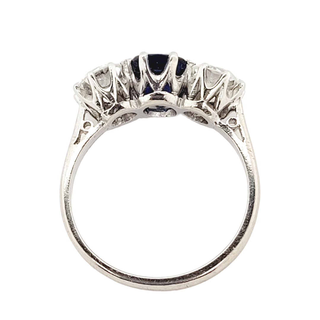 Natural sapphire and diamond engagement ring
SKU: 7009